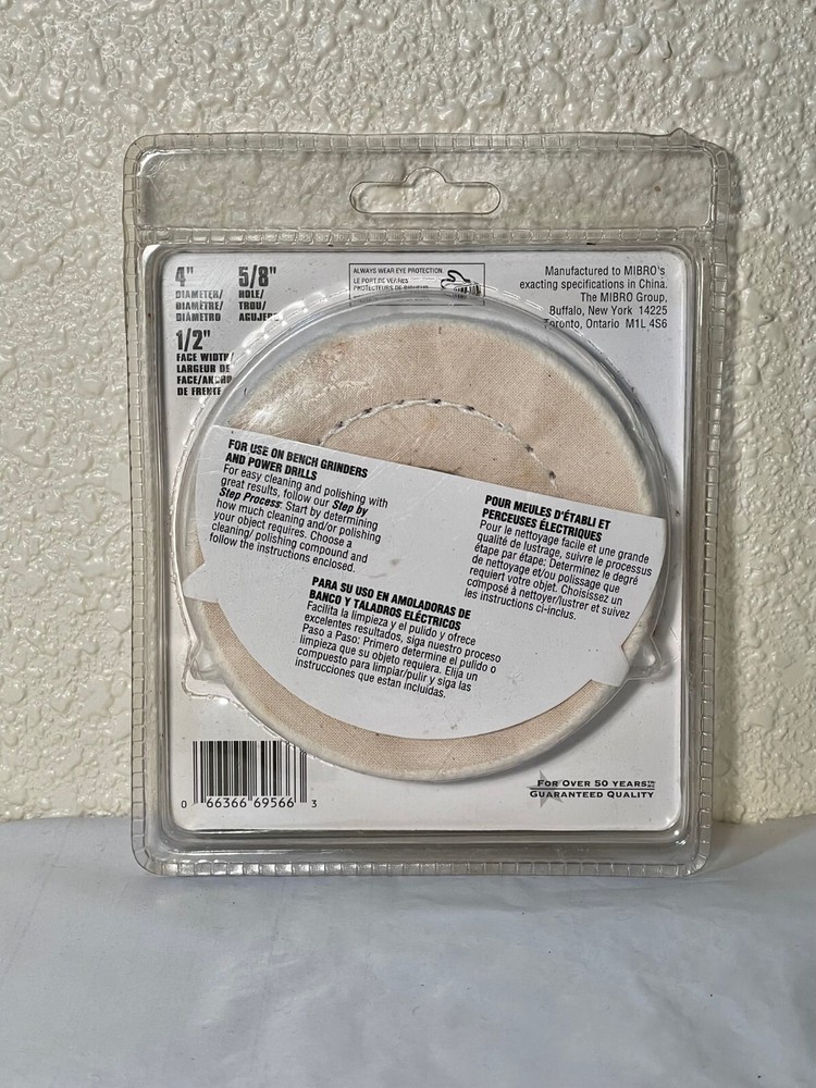 4" Diameter Medium Buffing Pad for Cleaning & Polishing Wheel, Mibro
