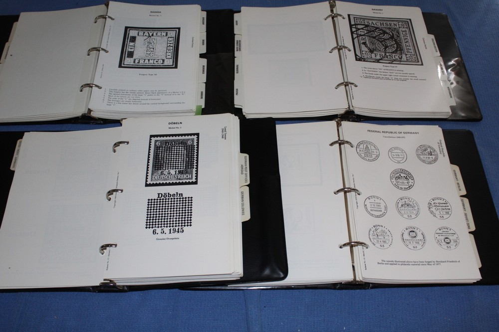 Germany Philatelic Society Reference Manual Forgeries Bohne 8 Vol BlueLakeStamps