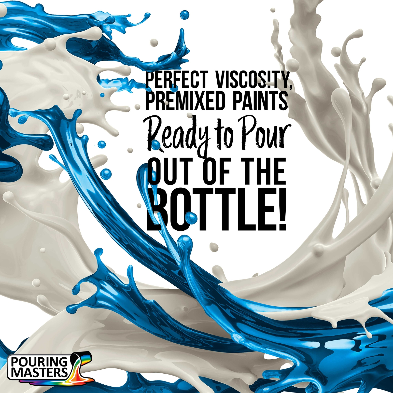 Pouring Masters Navy Blue 8-Ounce Bottle Water-Based Acrylic Pouring Paint