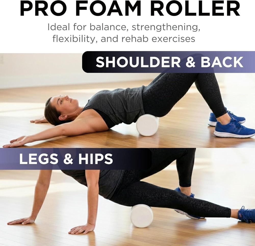 Pro Fo Roller, Round; White Ba Roller, pact 6 Inch