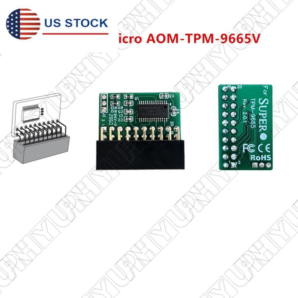 20Pin TPM 2.0 Module Trusted Platform For SuperMicro AOM-TPM-9665V TCG 2.0 USA