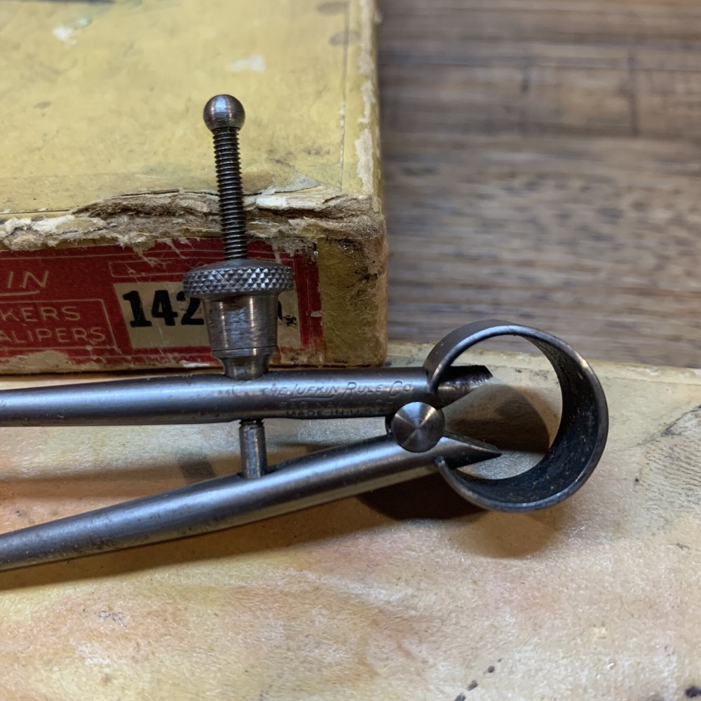 Lufkin 142 ToolMakers 3" Inside Caliper Round Leg Solid Nut C688