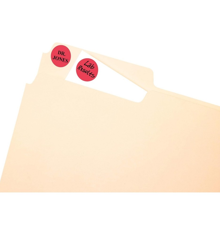 Avery Dennison Ave-05466 Round Color Coding Label - 0.75" Diameter