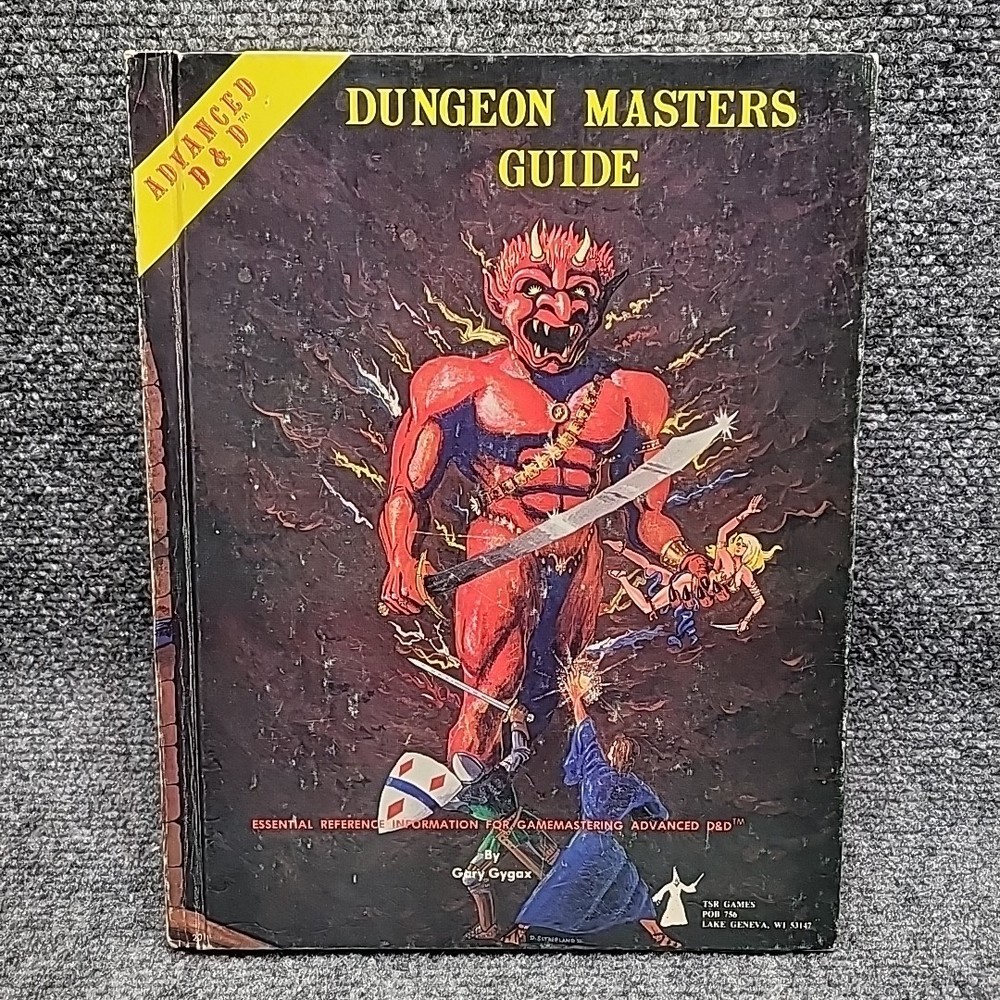 1979 AD&D Advanced Dungeons Dragons Masters Guide 1st Ed 4th Print