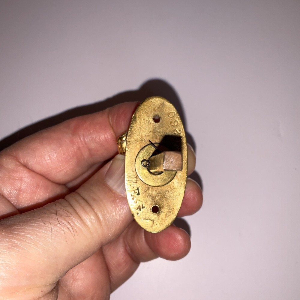 Vintage Solid Brass Interior Door Knob – Small 2” Size – Single Knob Only