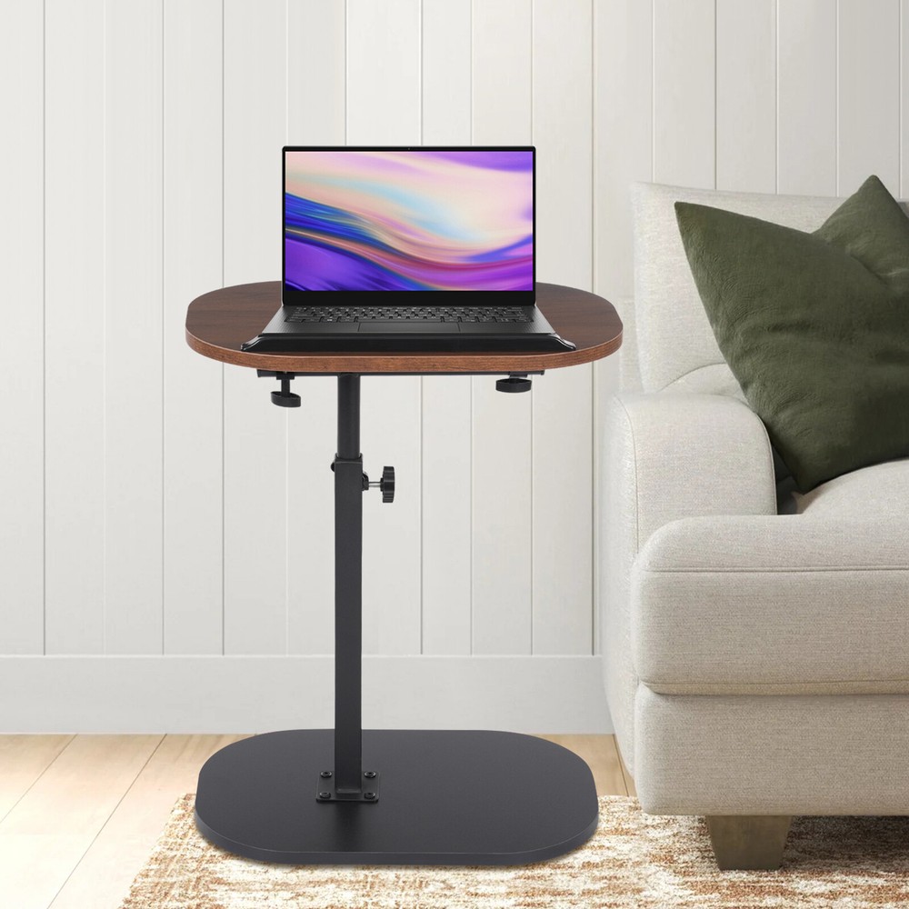 C-shaped Side Table, Small Coffee Table, Height Adjustable Side Table