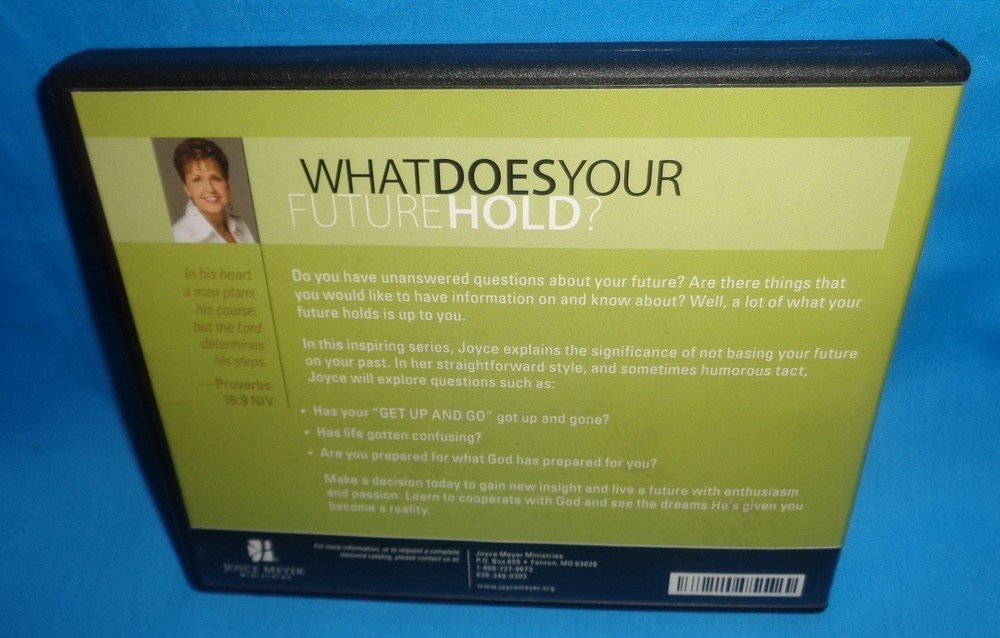 JOYCE MEYER WHAT DOES YOUR FUTURE HOLD? 4 CD AUDIO SET USED
