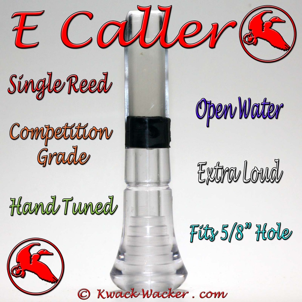 Duck call Inserts Kwack Wacker E Caller Open Water Loud Single Reed