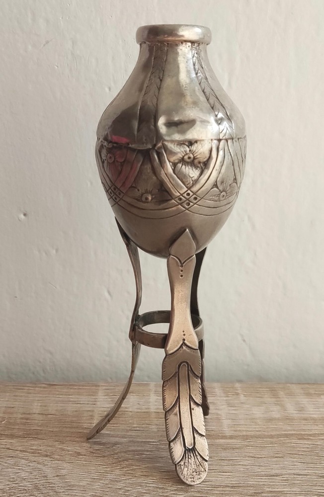 Antique Silver Mate Creole Silverware Three Legs Embossed