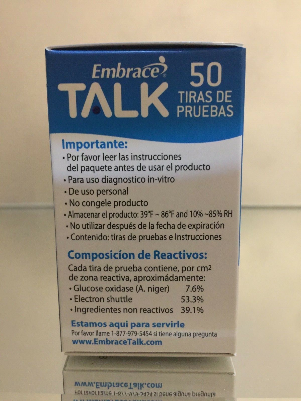 Embrace TALK Blood Glucose Test Strips 300 Qty. Exp 05/05/2025 Free shipping