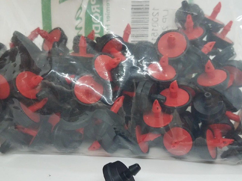 100 Pcs 2.0 GPH PRESSURE COMPENSATING RED DRIP EMITTER