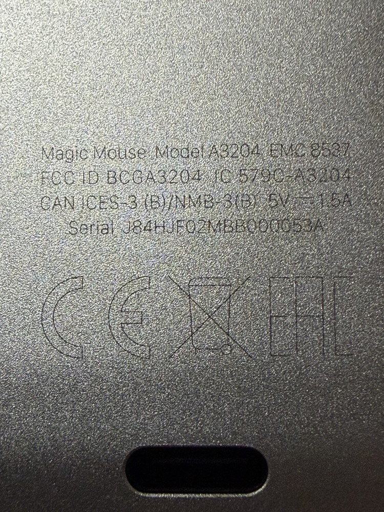 Apple Magic Mouse Multi-Touch Surface (USB-C) - Wireless - Black