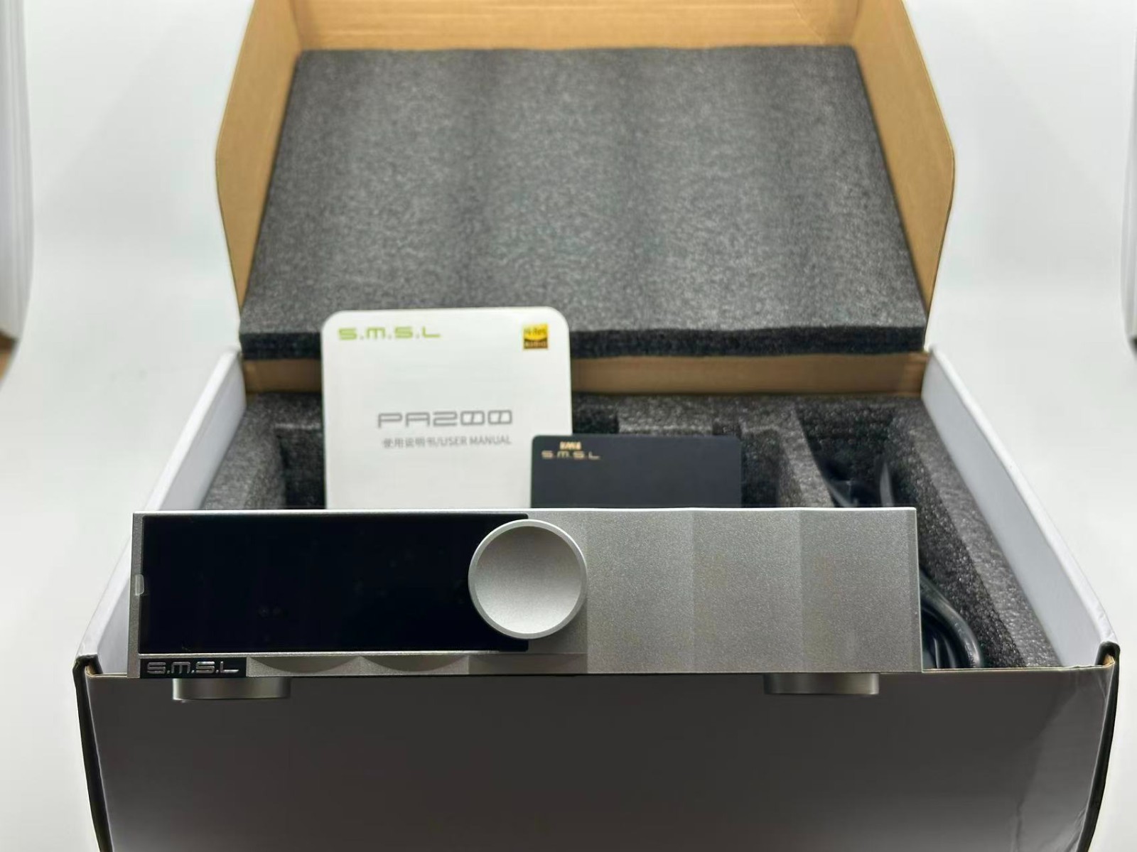 SMSL PA200 Gallium Nitride HiFi Power Amplifier w/PGA2311 Advanced Volume Chip