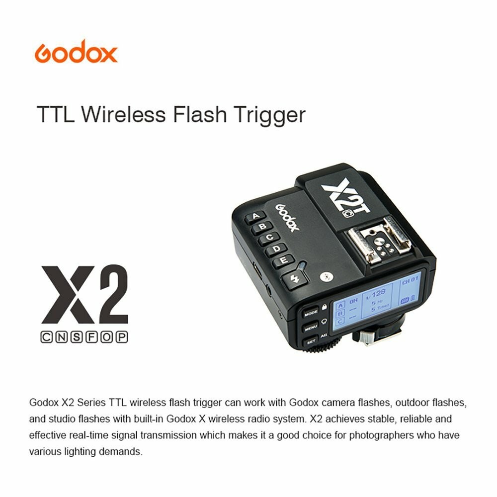 Godox X2T-C TTL HSS Wireless Flash Trigger Bluetooth Connection for Canon Camera