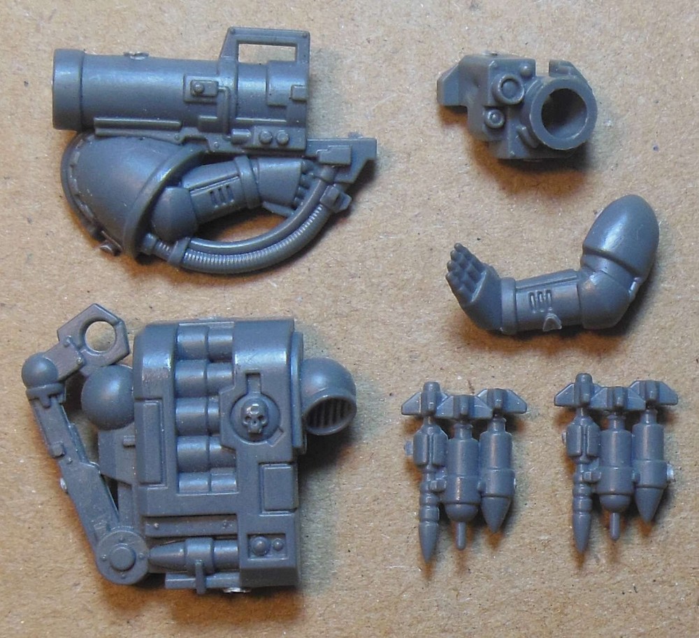 Space Marines - Tactical Squad 2012 - Missile Launcher (a) Bitz Bits Kitbash 40K