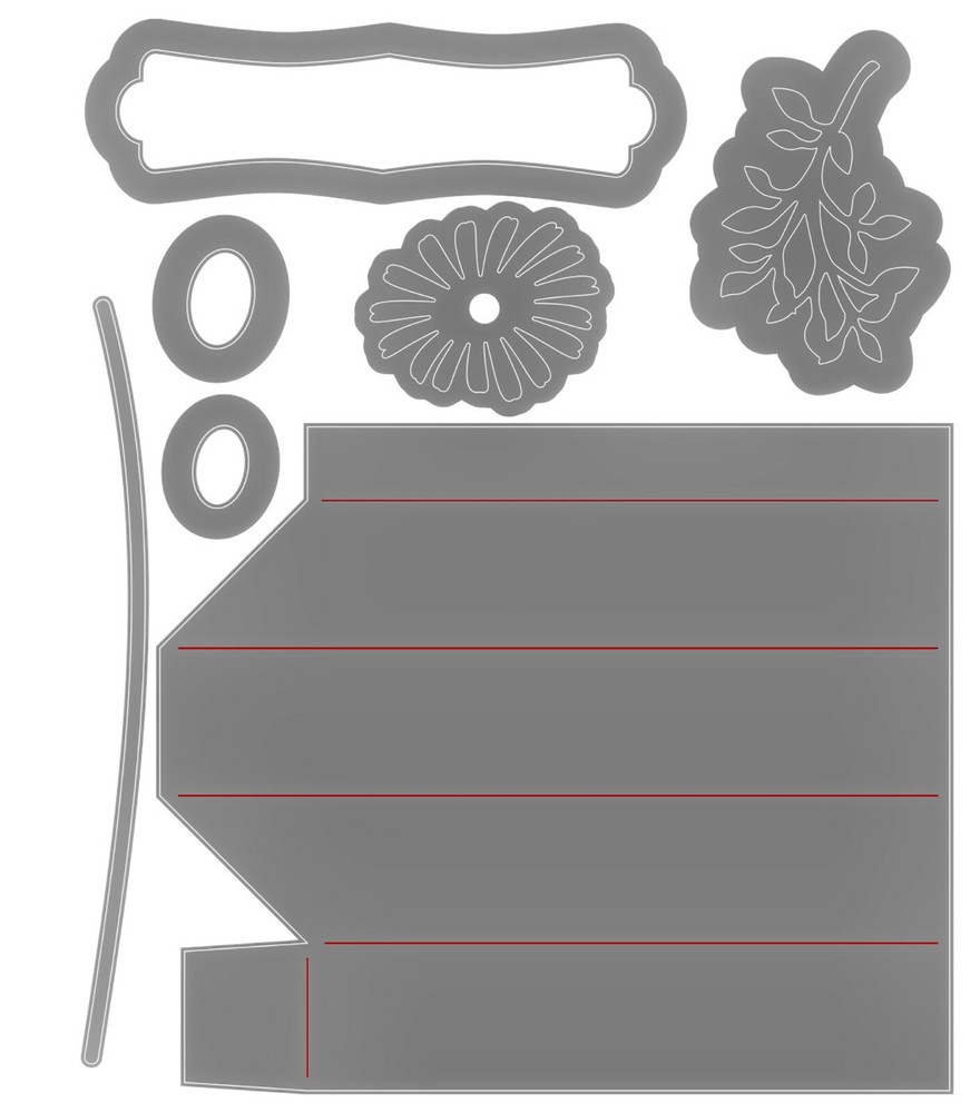 Sizzix Thinlits 7pc Shadow Box Frames #1 #665938 Retail $19.99 by Eileen Hull