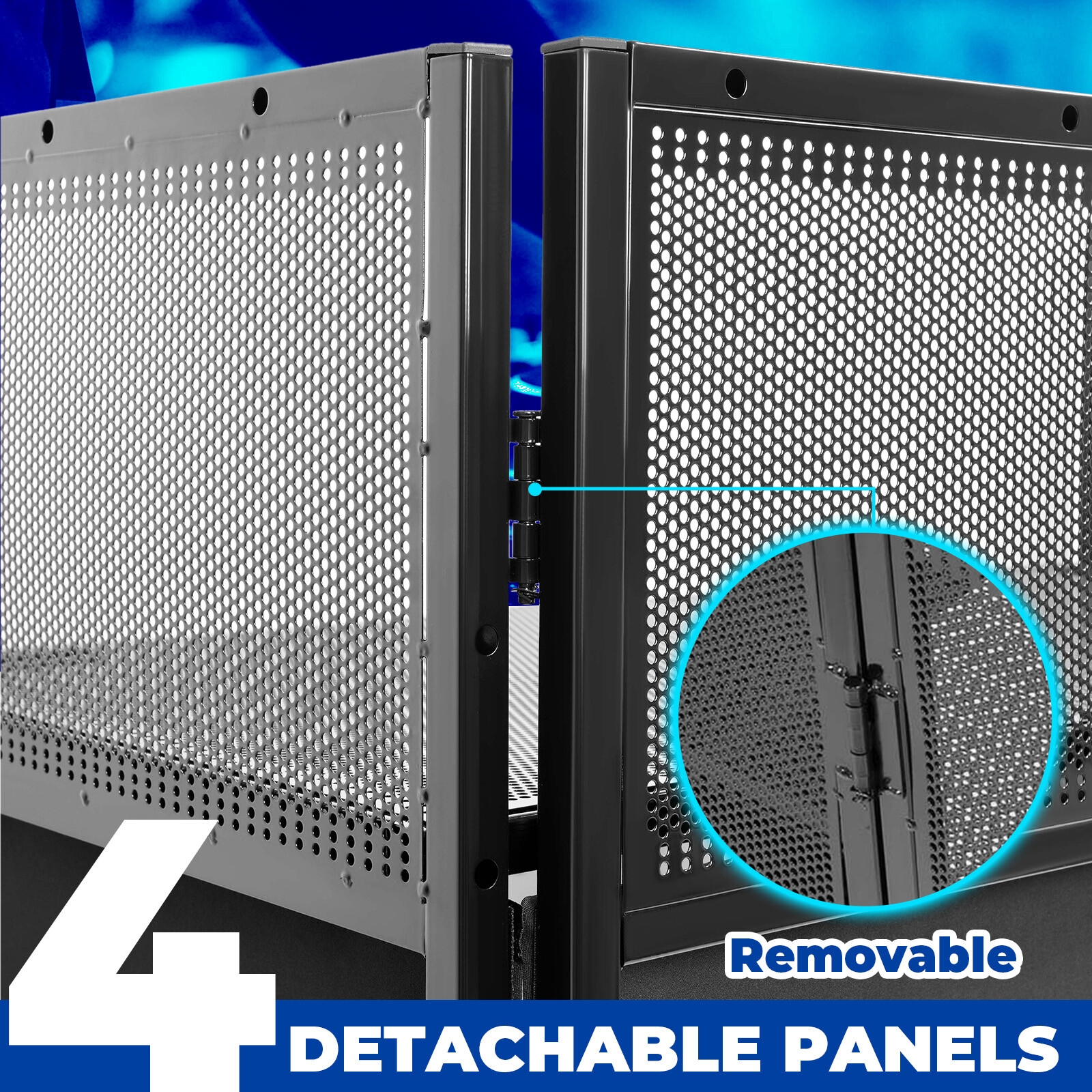 20x40x45" DJ Booth Facade Table Station Event w/Bag Scrims + Foldable Tabletop