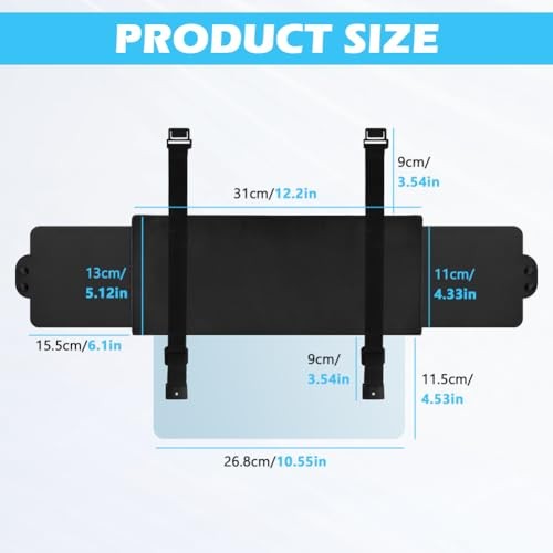 Sun Visor Extender for Car with 2 Side Sunshade, Visor Extender Attachment