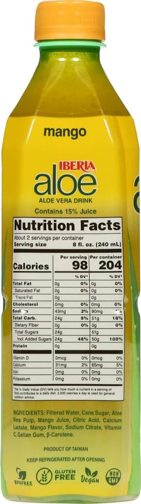 Mango Aloe Vera Drink with Pulp – Hydrate and Refresh Naturally