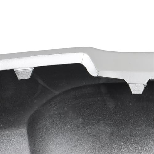 Front Bumper Lower Valance Glossy Silver Plastic Replacement for 2016-2017