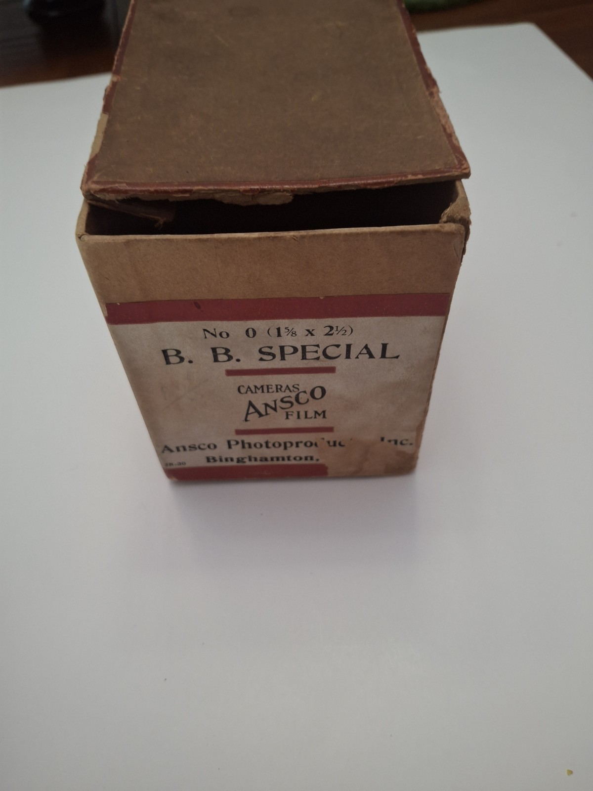 Antique Ansco No. 0 Buster Brown Special Box Camera With Original Box & Manual