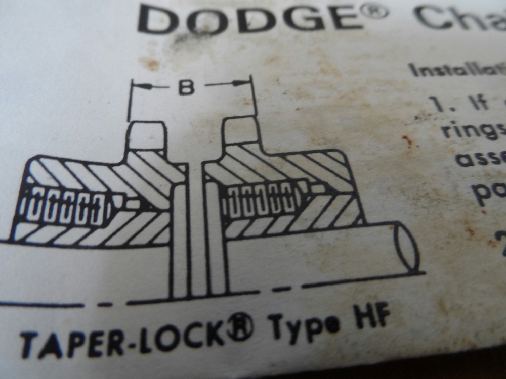 Dodge 6020H Taper Lock Chain Coupling Flange New