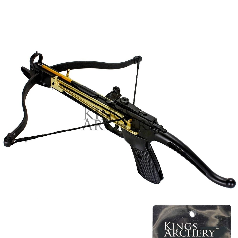 Self-Cocking Crossbow Bundle with Adjustable Sights, Spare Crossbow String an...