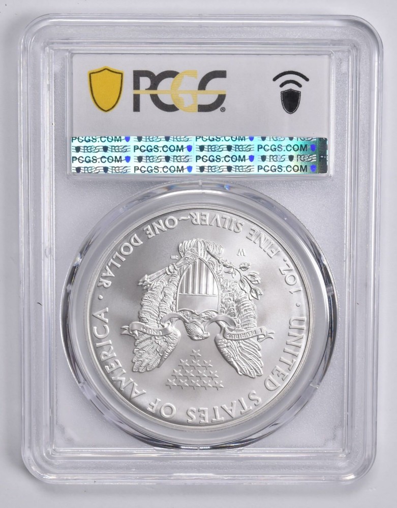 SP70 2008-W BURNISHED SILVER EAGLE PCGS Blue Label