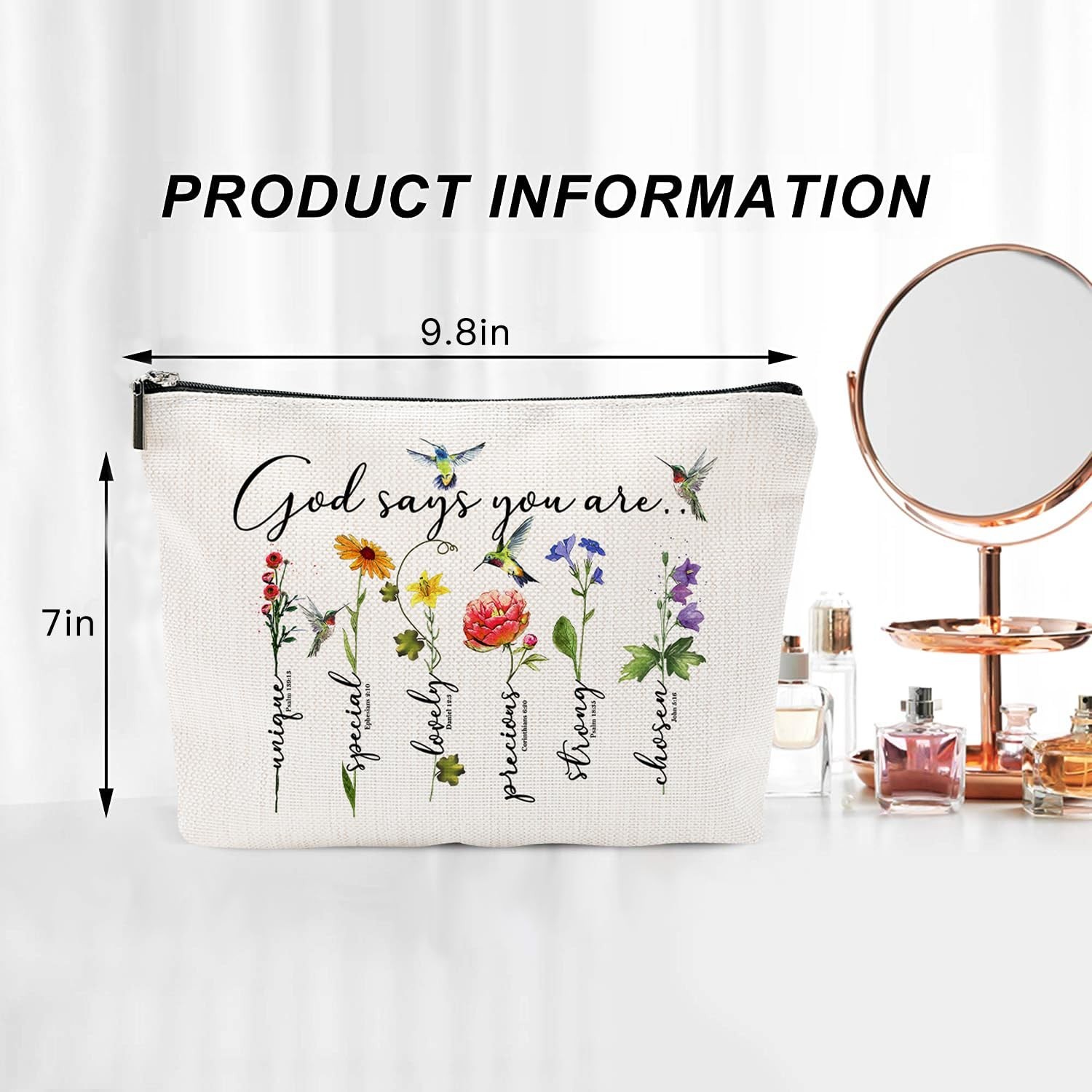 God Says You Are...Christian Gift for Women Inspirational Bible Verse Cosmeti...