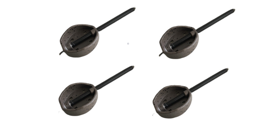 hybrid method feeders x 4 elasticated  large & smallmade by kobra uk