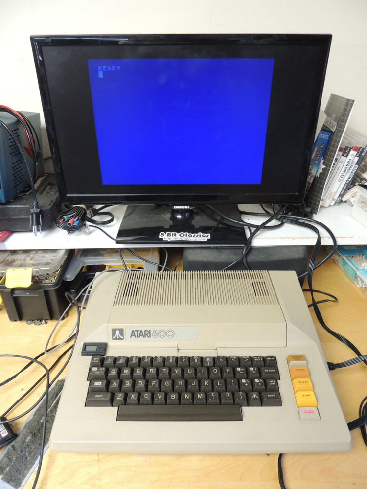 Atari 800 Vintage Home Computer Tested + power, composite cable, 1902A cable