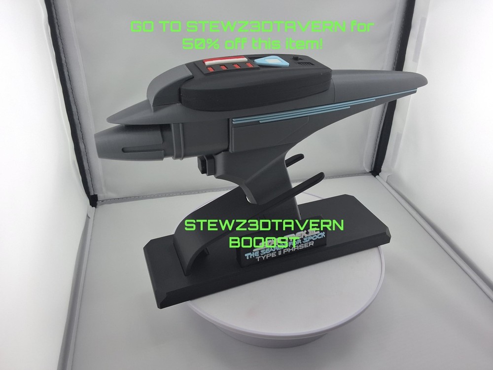 Star Trek III - Search for Spock - Type 2 Phaser - Static with stand!! BOOST!