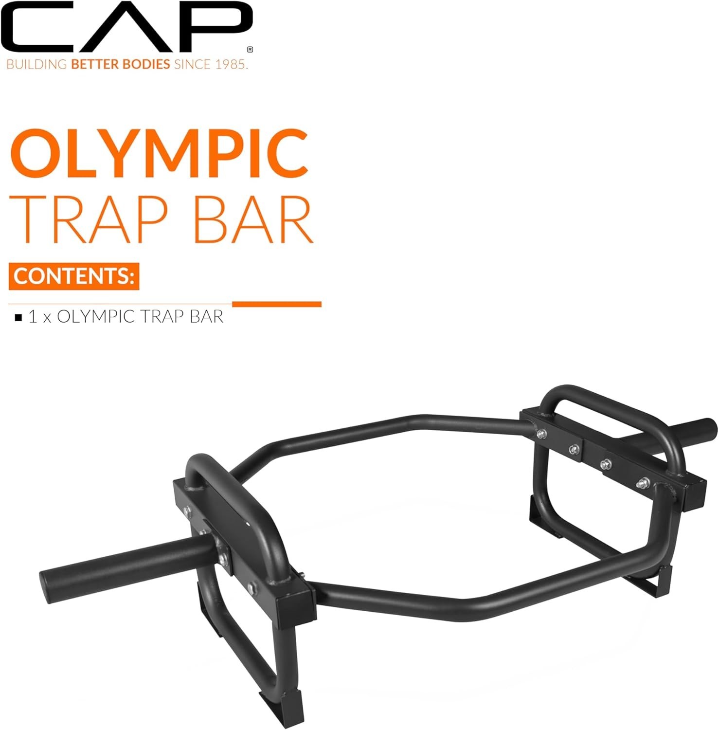 CAP Barbell Olympic Trap Bar and Shrug Bar for Deadlifts