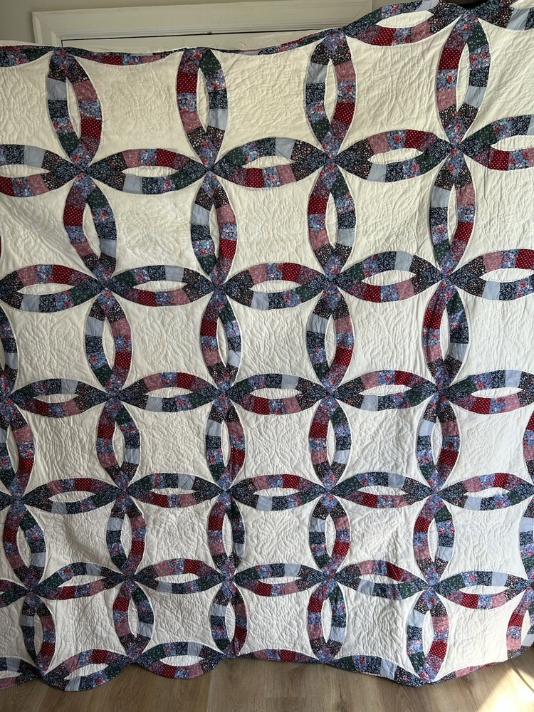 Wedding Ring Multicolor Cotton Quilt
