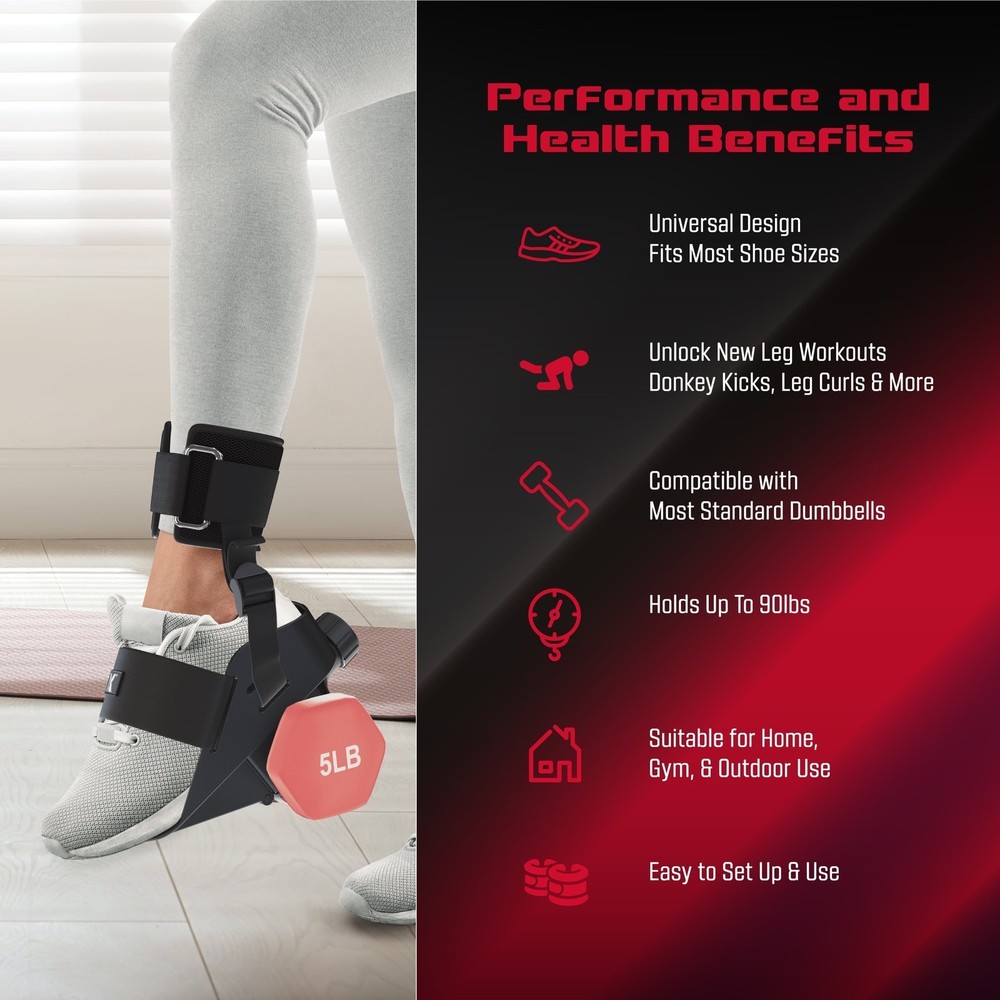 AnkleBell Leg Weights Adapter Ankle Weights Adjustable Dumbbell Adapter Single