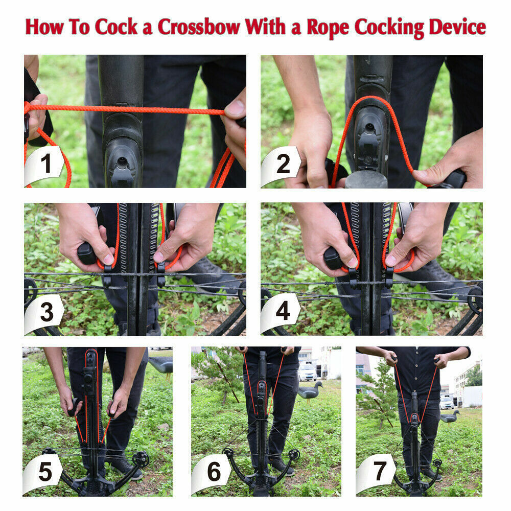 Crossbow Rope Cocking Device Barnett Crossbows Cock String Aid Cocker Ropes