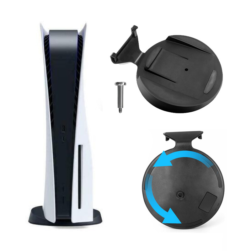 For PS5 Disc Version Vertical Stand Holder Console Dock Mount Base Support Black