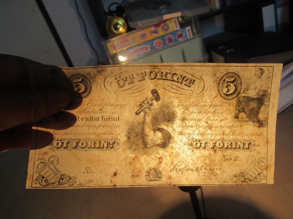 5 Forint 1852 Hungary Banknote