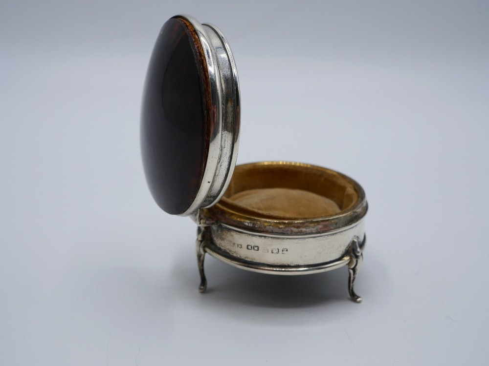 BEAUTIFUL ENGLAND ORIGIN SOLID SILVER SEWING BOX EARLY 20 EME