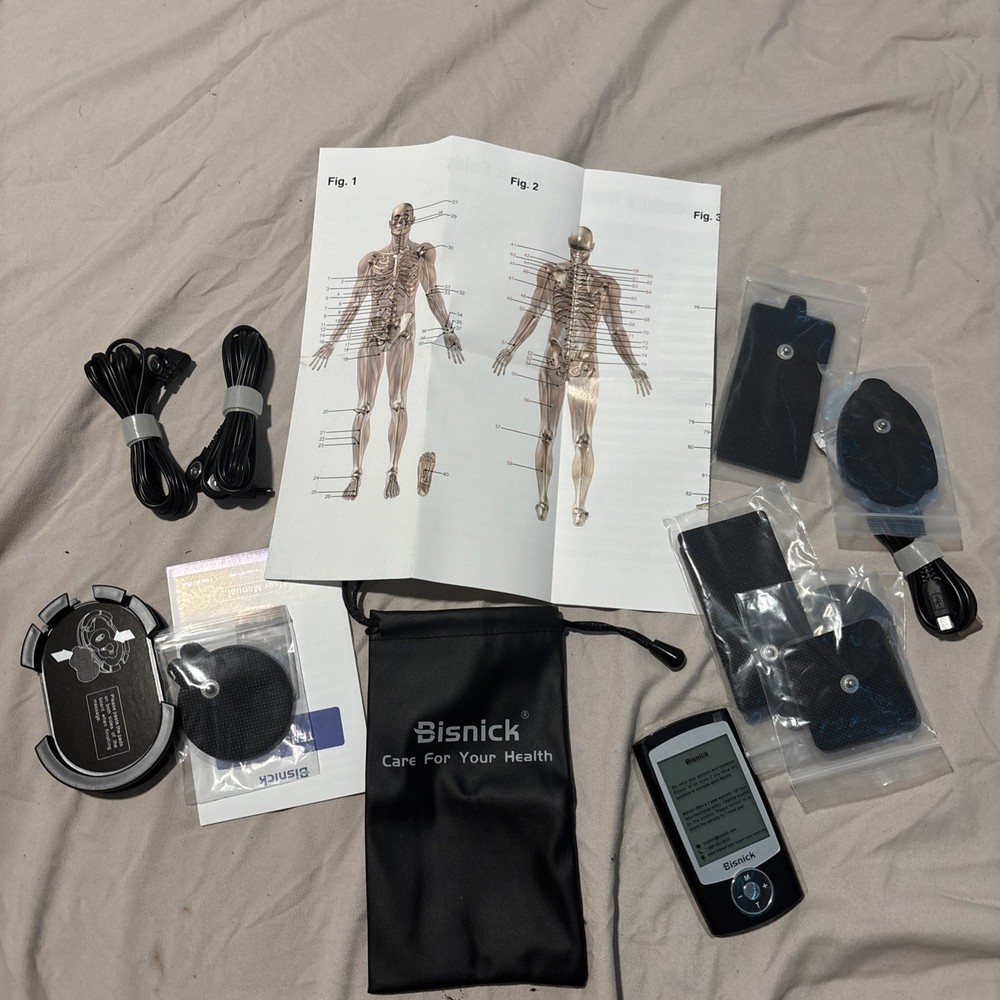 Bisnick TENS Unit Muscle Stimulator Machine for Back, Neck, Sciatica, Nerve...