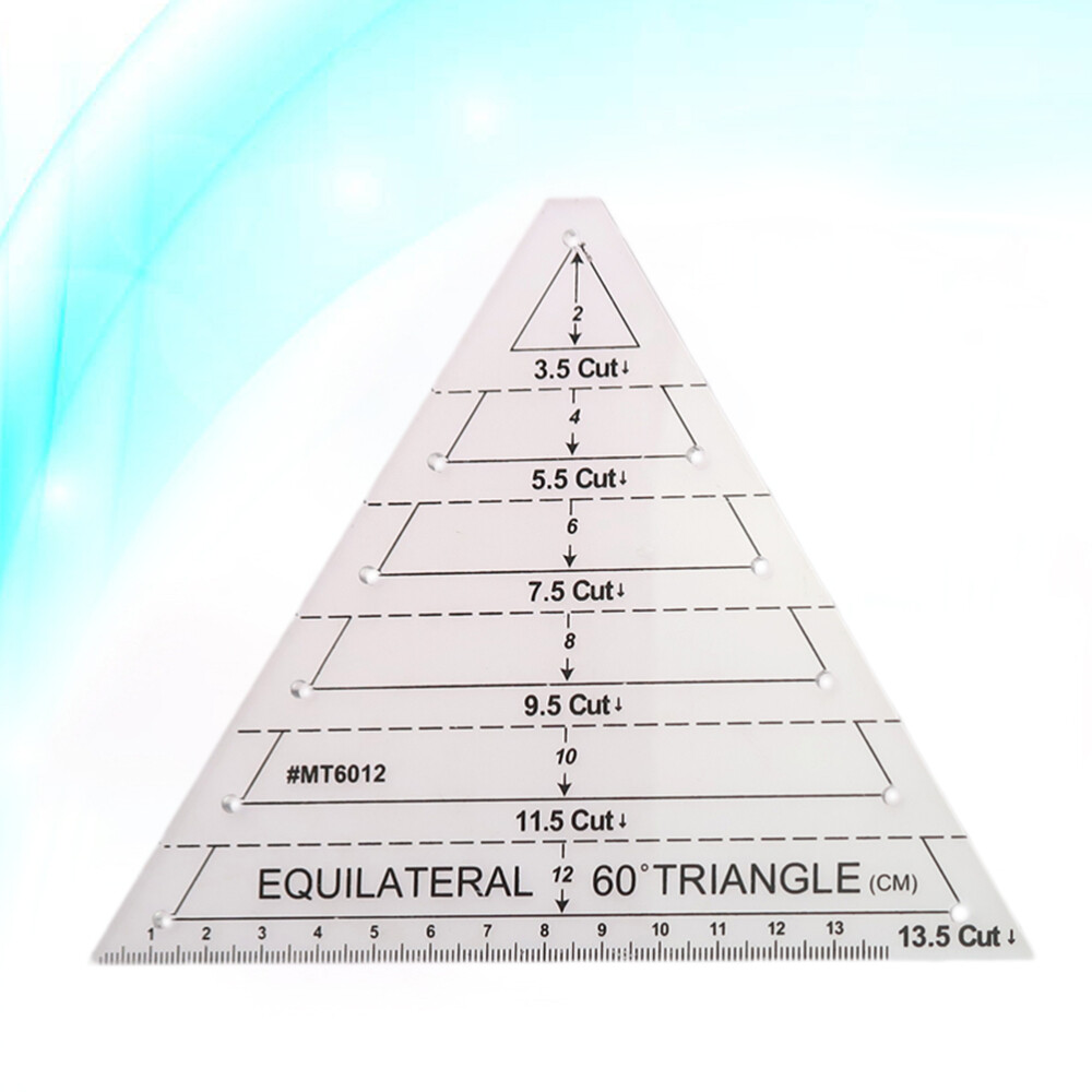 Patchwork Ruler 60 Degree Triangle Quilting Ruler Patchwork Acrylic Template