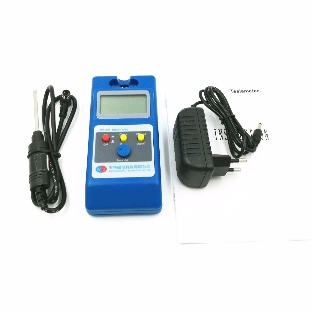 Gauss Meter Handheld Tesla Meter with Range 0～200mT 0～2000mT Resolution 0.1mT