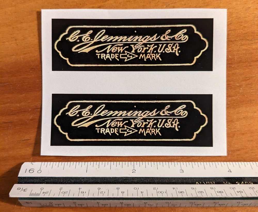 CE Jennings Tools / Custom Decal Pair