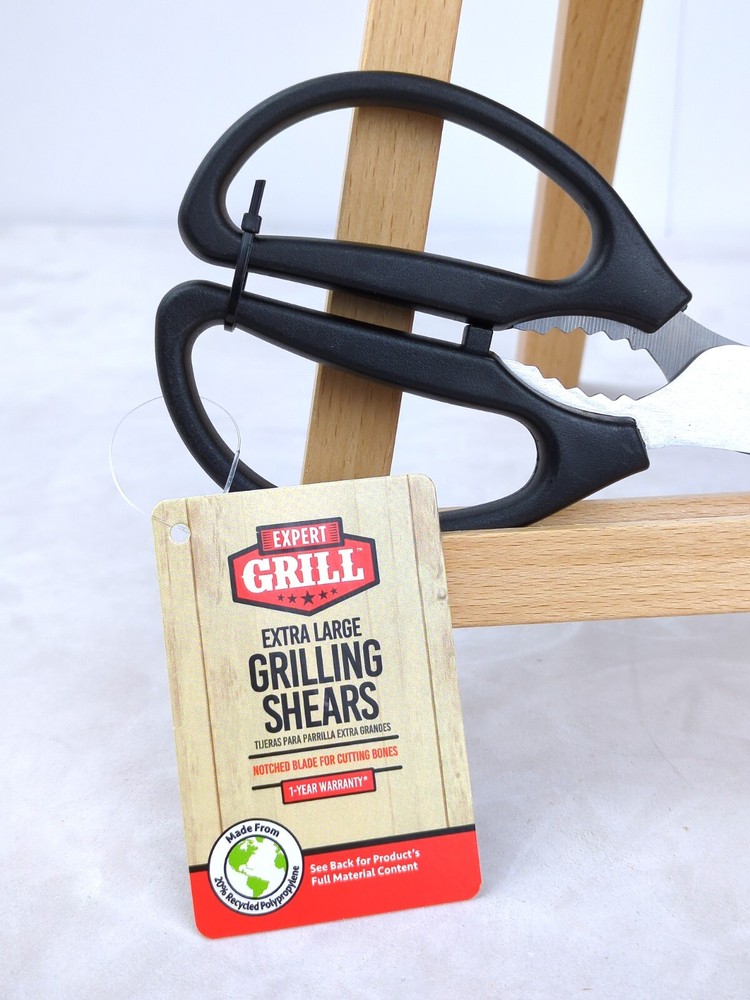 Multi-Function GRILLING SCISSORS/SHEARS, Heavy Duty, JUMBO Size/Large Hands, NEW