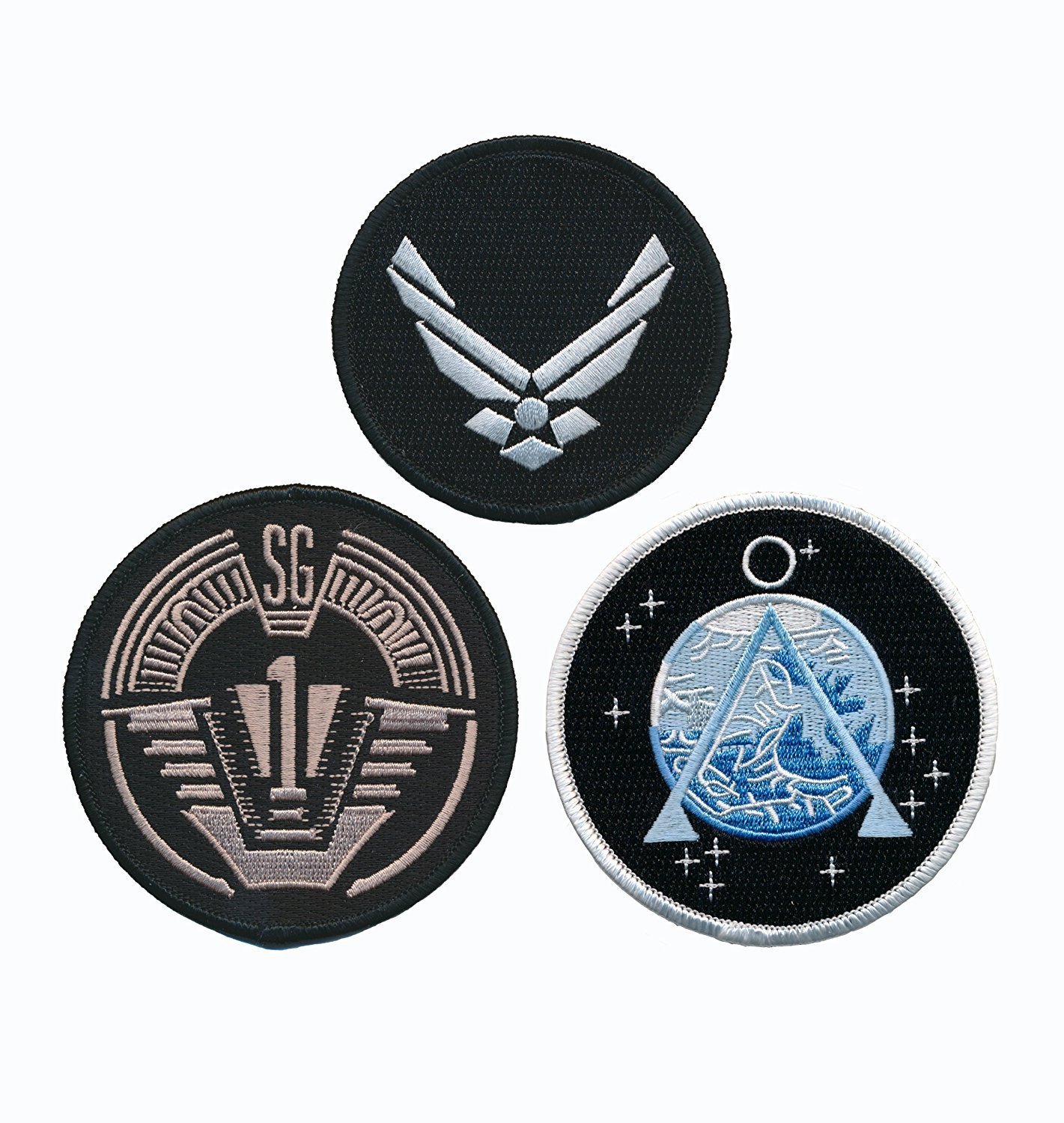 Stargate SG-1 Uniform/Costume Patch Set of 3 pcs PATCH [IRON ON SEW ON]