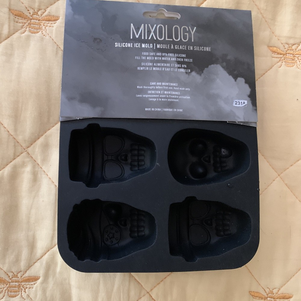 Mixology Skull ICE Cube Tray Maker Silicone
