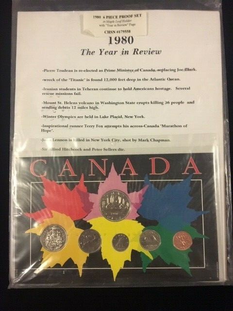 1980 6 Piece Proof Set