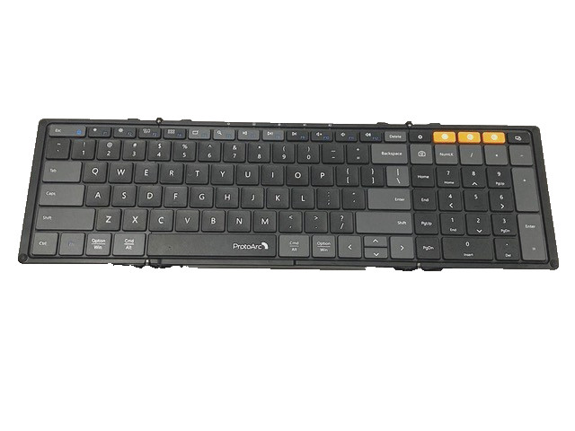 ProtoArc Foldable Keyboard, Mouse, Laptop Stand, XKM01 Case Up, Black