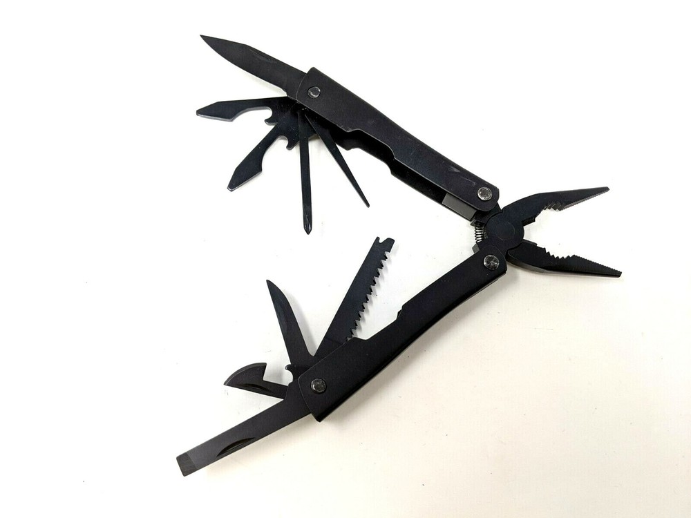 Blksmith 14-in-1 Function Folding Multi Tool Black Stainless Steel