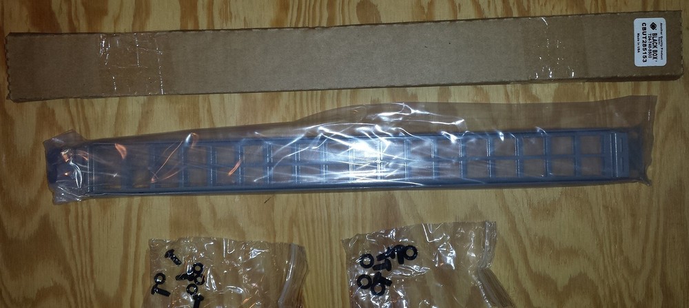 BLACK BOX 36-Port Keystone Jack 1U Blank Patch Panel *** NEW***